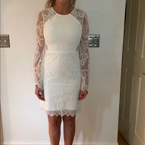 white brand new mid dress.